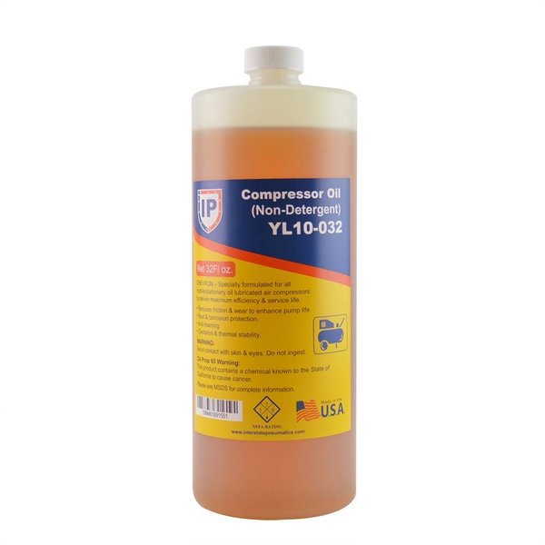 Interstate Pneumatics Non Detergent Compressor Oil - Chevron Rando HD / LSC - 32 oz. YL10-032